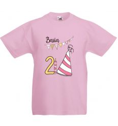 Koszulka urodzinowa z imieniem - 2 latka