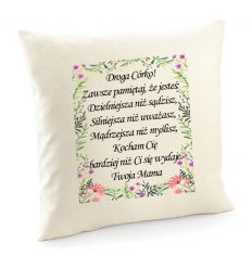Poszewka z wyznaniem dla Córki