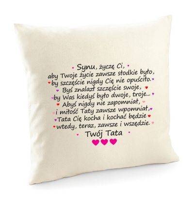 Poszewka z wyznaniem dla Syna