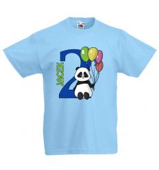 Koszulka na 2 latka z imieniem i pandą