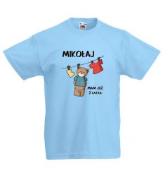 Koszulka na 2 latka z imieniem i misiem