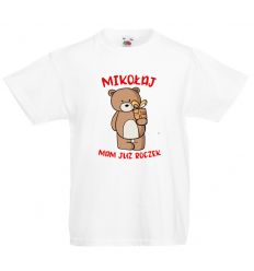 Koszulka na roczek z imieniem i misiem