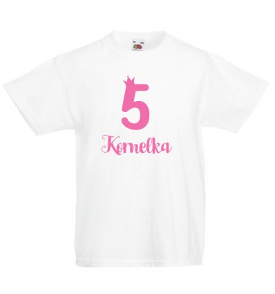 Koszulka na 5 lat z imieniem