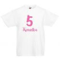 Koszulka na 5 lat z imieniem