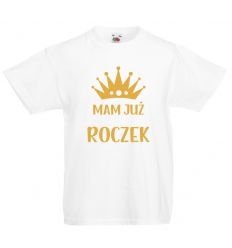 Koszulka Mam już roczek z koroną