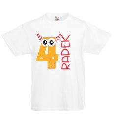 Koszulka Żółta Czwórka z imieniem