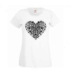 Koszulka damska z sercem