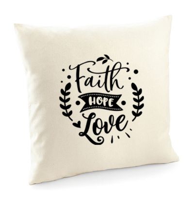 Poszewka Faith hope love