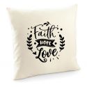 Poszewka Faith hope love
