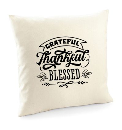 Poszewka Grateful Thankful Blessed