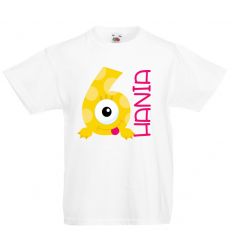 Koszulka szóste urodziny z imieniem