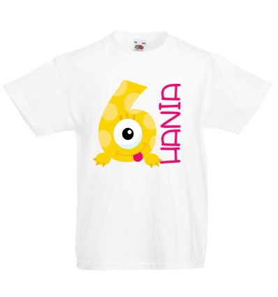 Koszulka szóste urodziny z imieniem