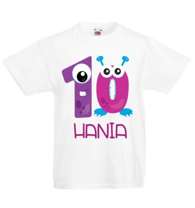 Koszulka dziesiąte urodziny z imieniem