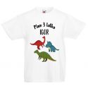 Koszulka urodzinowa 3 z dinozaurami