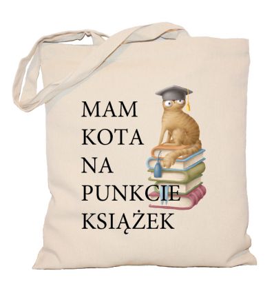 Mam kota na punkcie książek torba