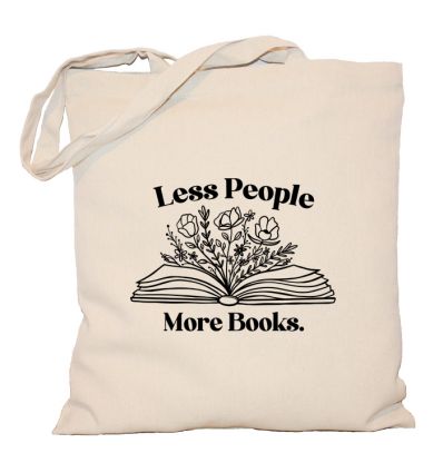 Less People More Books Torba