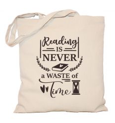Reading is never a waste of time Torba