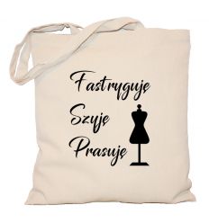 Fastryguję, szyję, prasuję Torba na prezent dla krawcowej