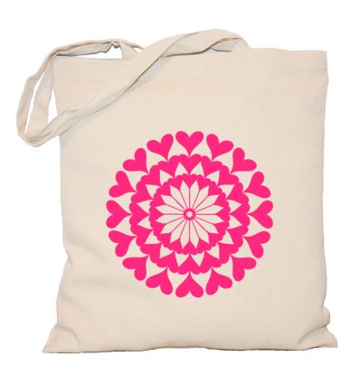 Torba z mandalą serc