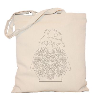 Torba mandala pingwin