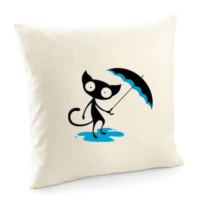 Poduszka kot z parasolką