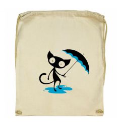 Kot z parasolką Workoplecak Worek