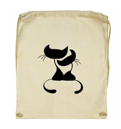 Romantyczne kotki Workoplecak Worek