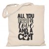 Torba z kotem All you need is love and a cat