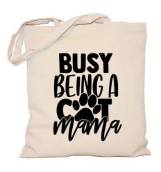 Torba z kotem Busy being a cat mama