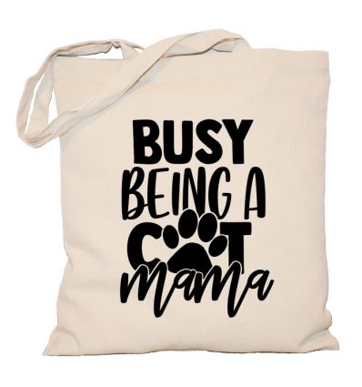 Torba z kotem Busy being a cat mama