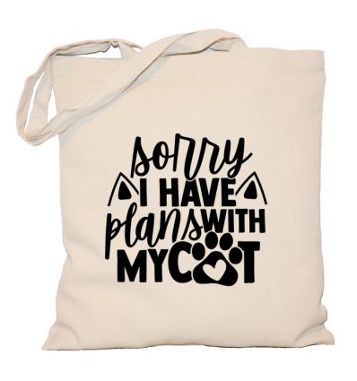 Torba z kotem Sorry I Have Plans With My Cat