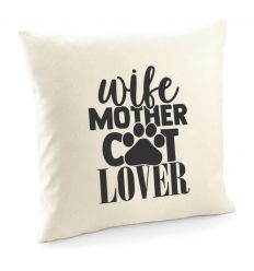 Poszewka z kotem Wife Mother Cat Lover