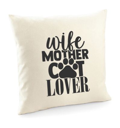 Poszewka z kotem Wife Mother Cat Lover