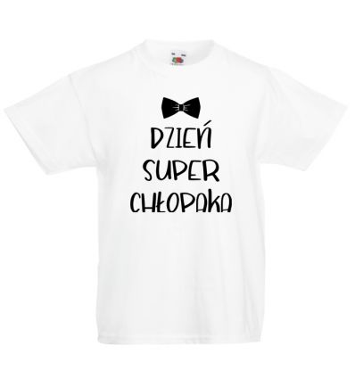 Dzień Super Chłopaka koszulka z muszką