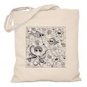 Torba doodle rybki do kolorowania