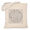 Torba doodle mandala lato do pokolorowania