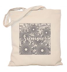 Torba doodle mandala słoneczniki do pokolorowania