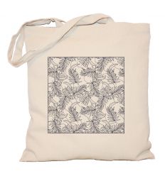 Torba doodle mandala liście do pokolorowania