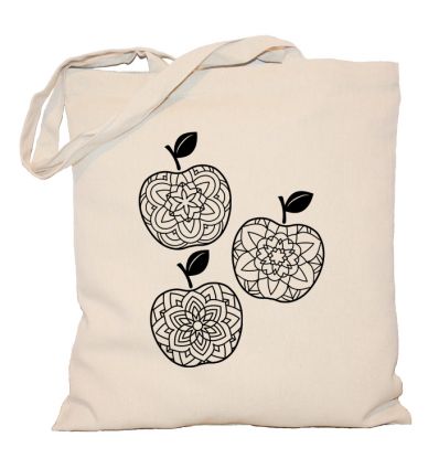 Torba jabłka z mandalami