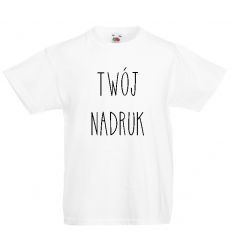 Koszulka dziecięca biała z Twoim nadrukiem