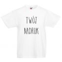 Koszulka dziecięca biała z Twoim nadrukiem