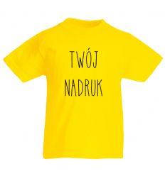 Koszulka dziecięca żółta z Twoim nadrukiem