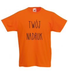 Koszulka dziecięca pomarańczowa z Twoim nadrukiem