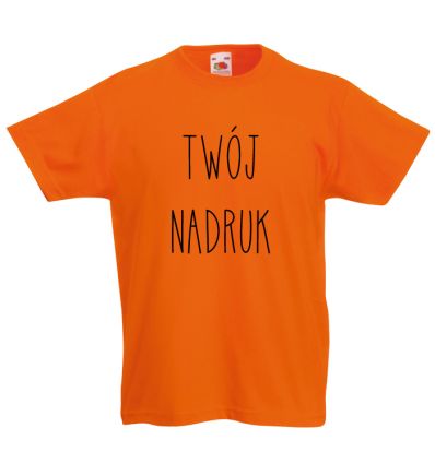 Koszulka dziecięca pomarańczowa z Twoim nadrukiem