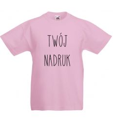 Koszulka dziecięca różowa z Twoim nadrukiem