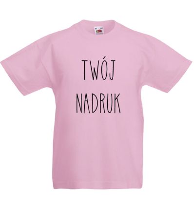 Koszulka dziecięca różowa z Twoim nadrukiem