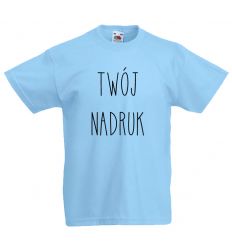 Koszulka dziecięca błękitna z Twoim nadrukiem