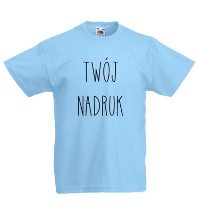 Koszulka dziecięca błękitna z Twoim nadrukiem