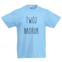 Koszulka dziecięca błękitna z Twoim nadrukiem