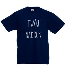 Koszulka dziecięca granatowa z Twoim nadrukiem